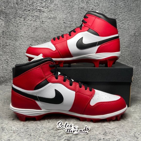 Air Jordan 1 Mid TD \'Chicago\' University Red Black White Size 10.5-13 main image 6